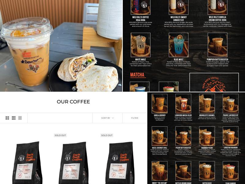 Dark Rock Coffee Menu