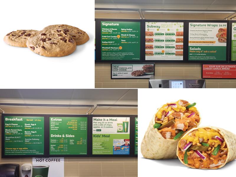 Subway Menu