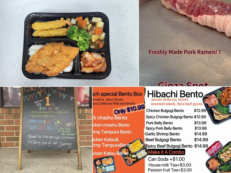 Ginza Spot Menu