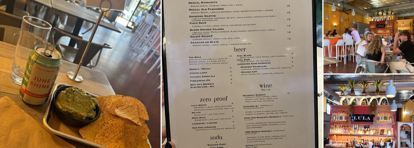 LULA Menu