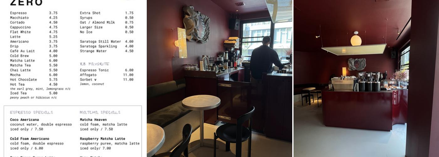 RHYTHM ZERO | WILLIAMSBURG Menu