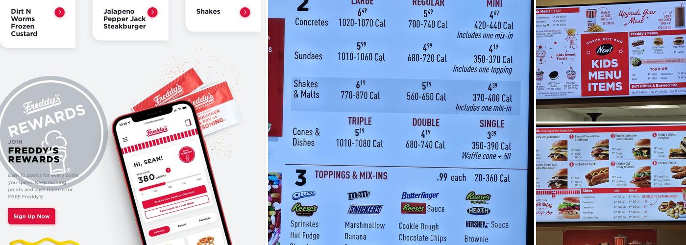 Freddy's Frozen Custard & Steakburgers Menu