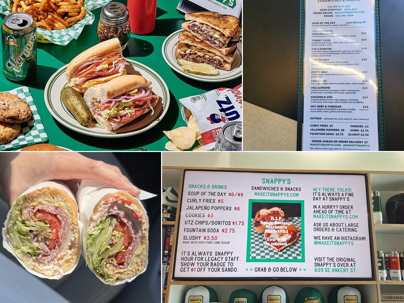 Snappy’s Menu