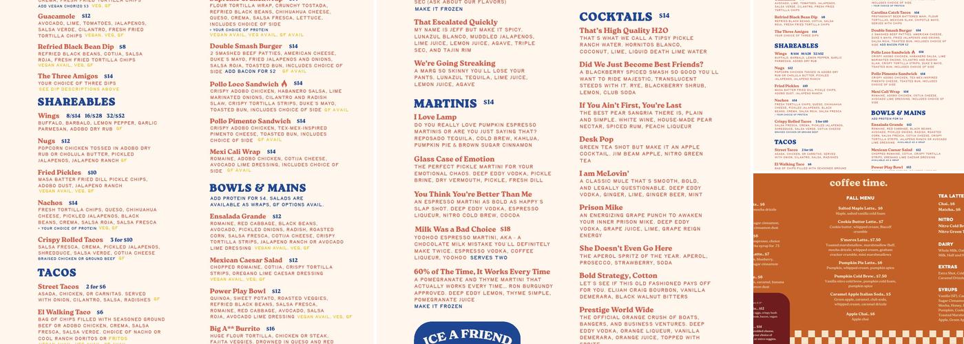 Tipsy Pickle Menu