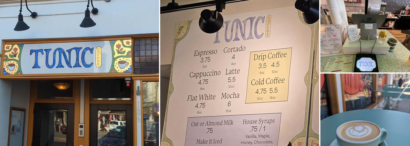 Tunic Coffee Menu