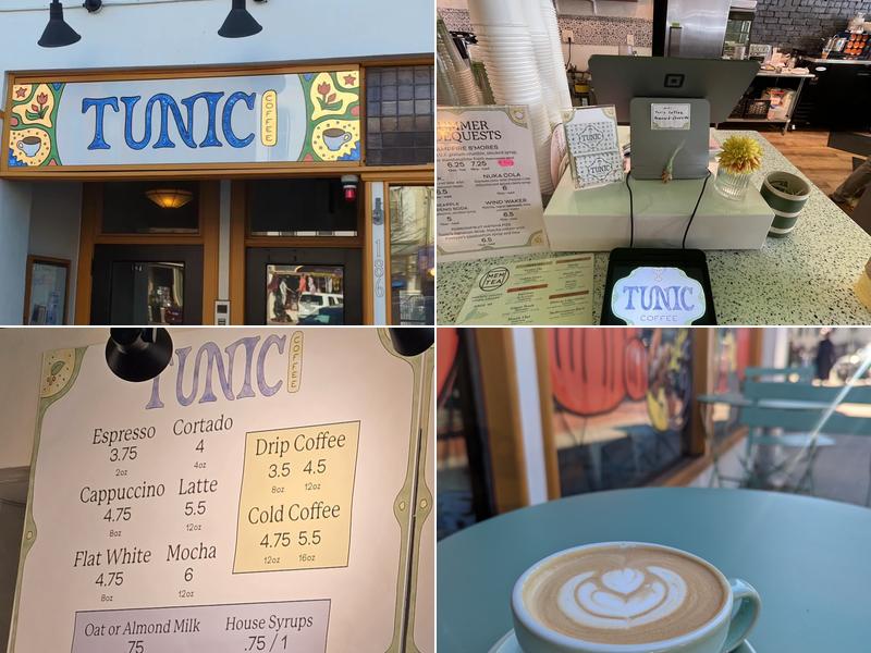 Tunic Coffee Menu