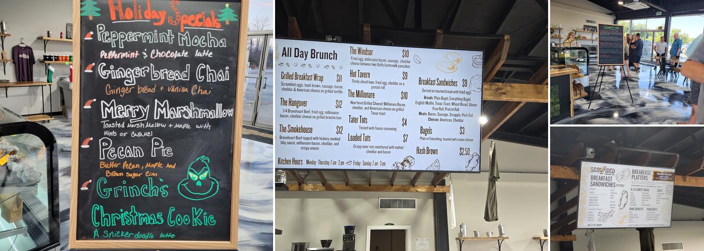 Grounded Coffee Menu