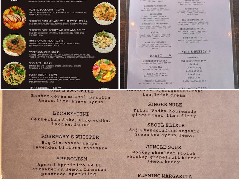 SpoonFull Thai Kitchen & Bar Menu