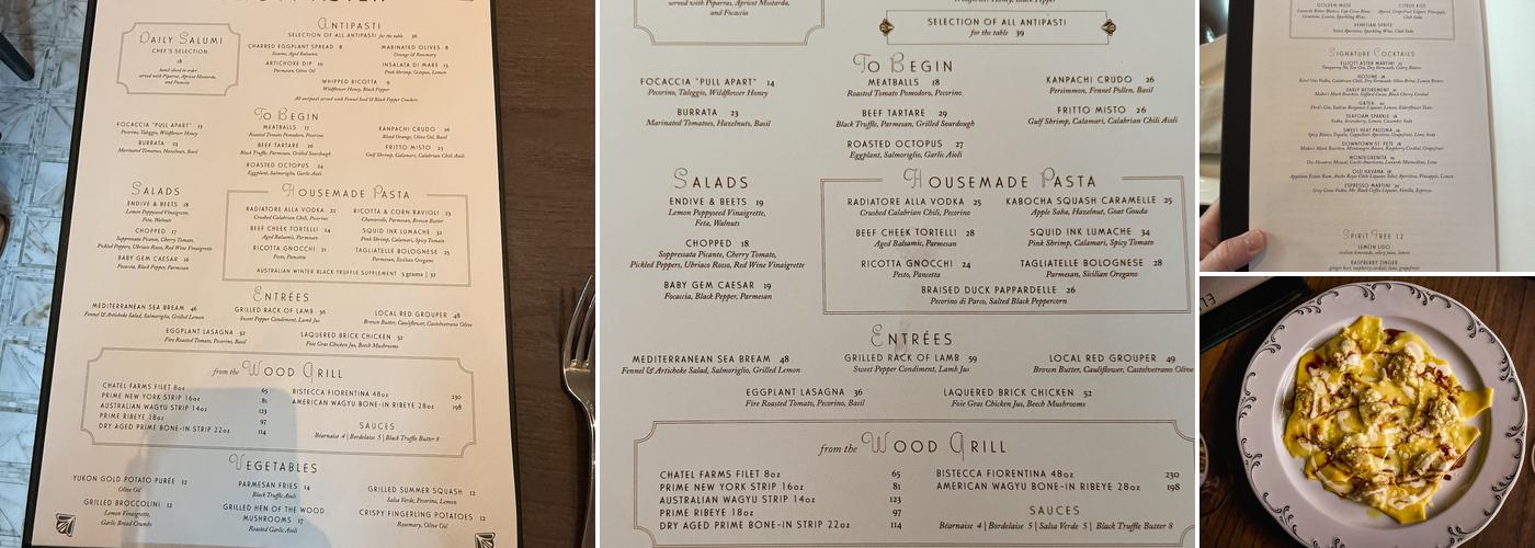 Elliott Aster Menu