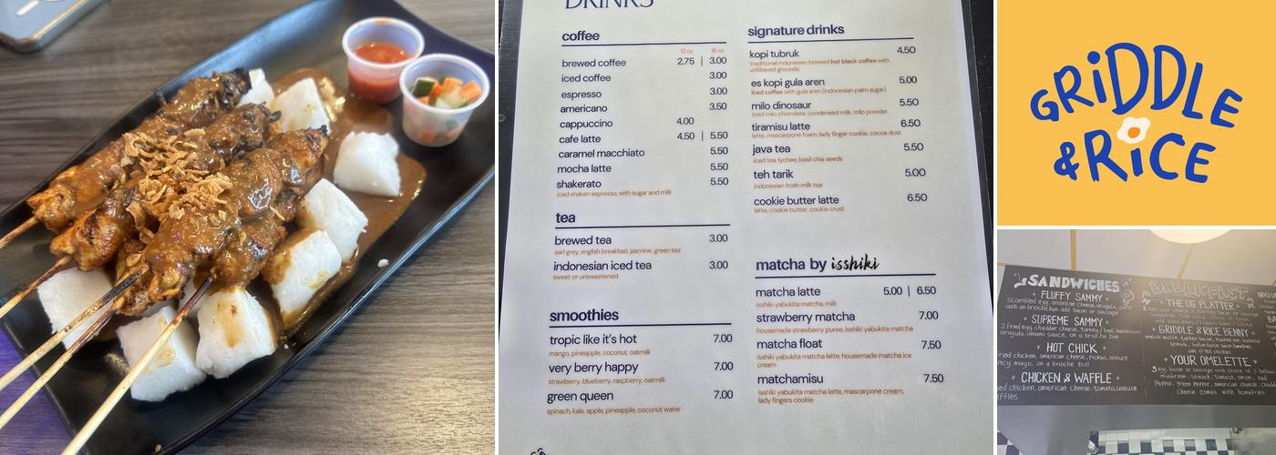 Griddle & Rice Menu
