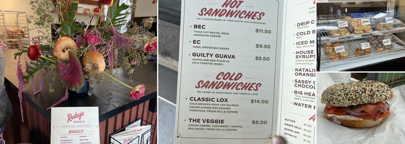 Ruby's Bagels on North Avenue Menu