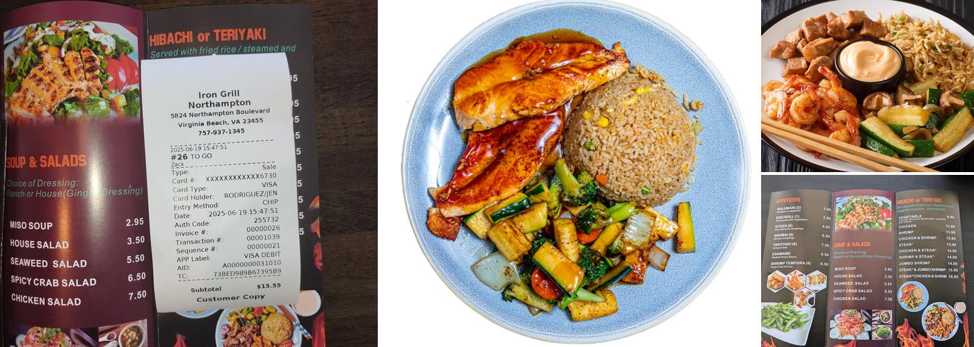 Iron Grill Menu