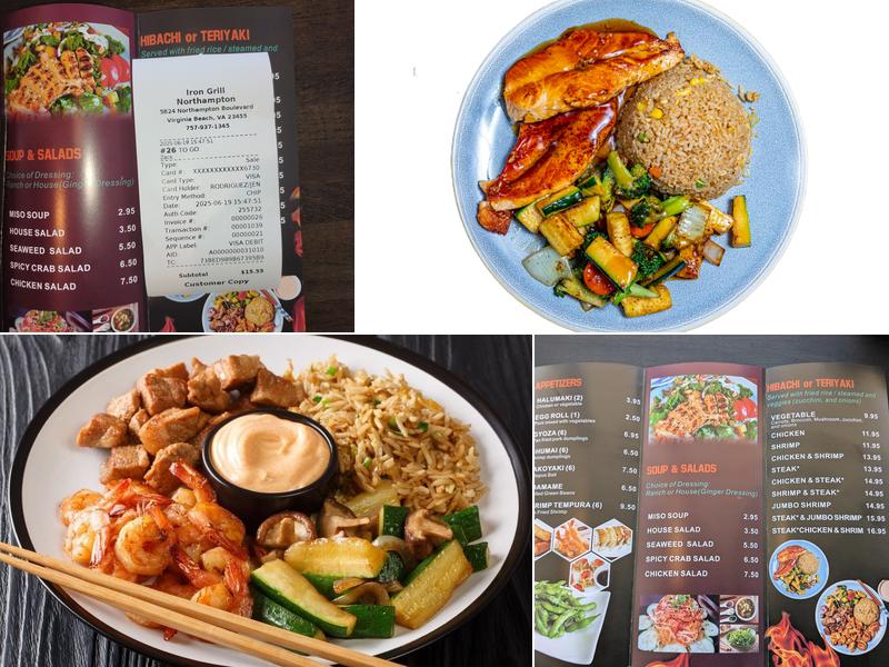 Iron Grill Menu