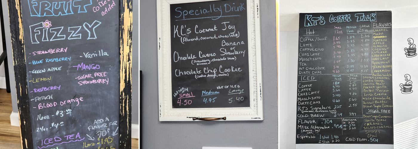 KTs Coffee Talk Menu