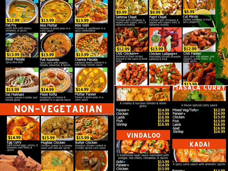 Madras Masala Express Menu