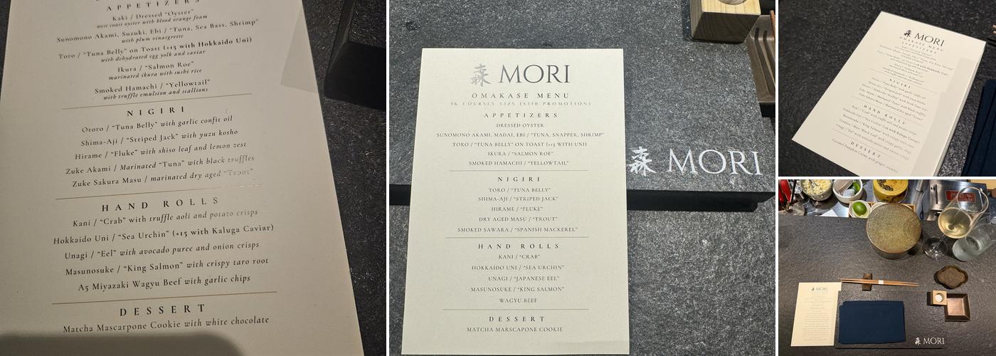 Mori Menu