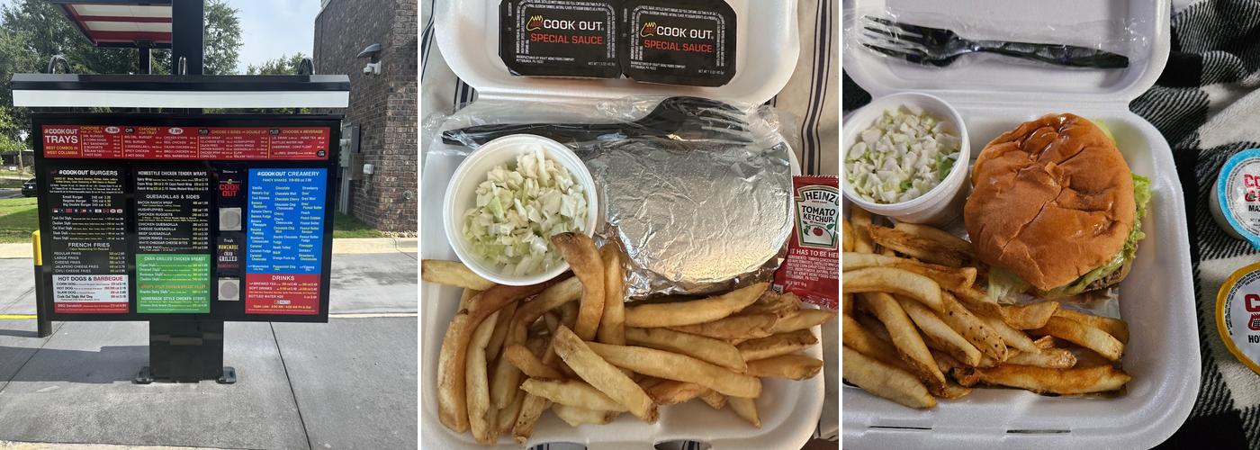 Cook Out Menu