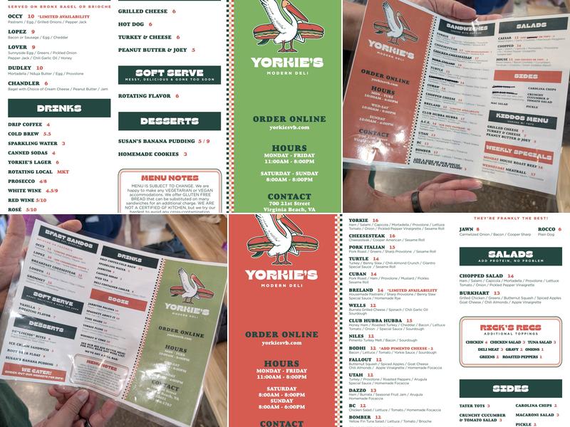Yorkies VB Menu