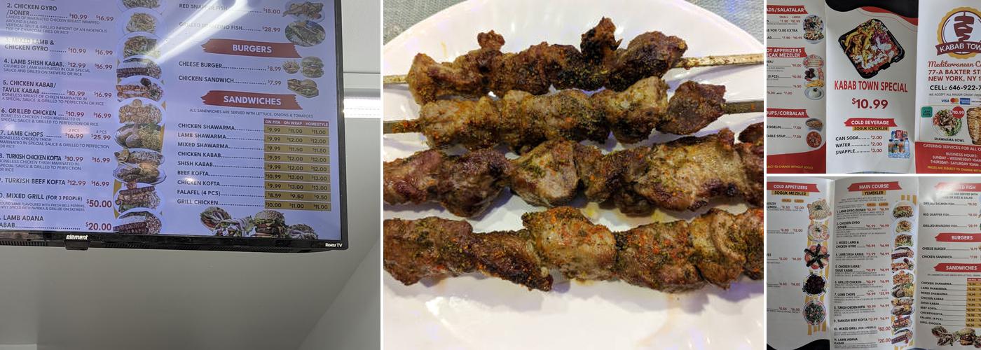 Kabab Town Menu