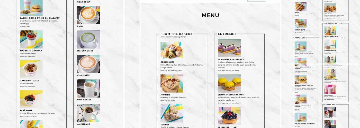 Common Bond Bistro & Bakery - Tanglewood Menu