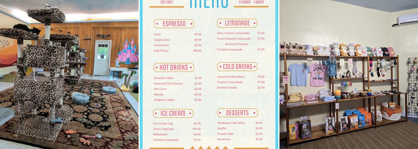 Cat Daddy's Cat Café Menu