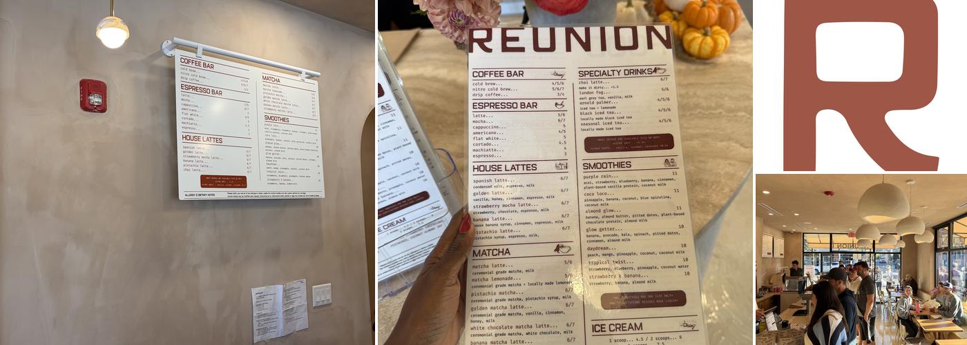 Reunion Menu