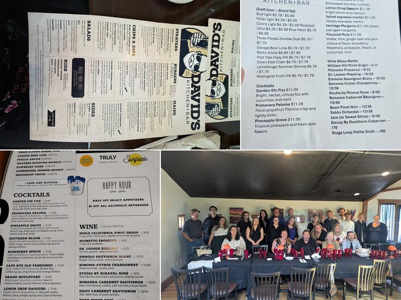 David's Kitchen & Bar Menu