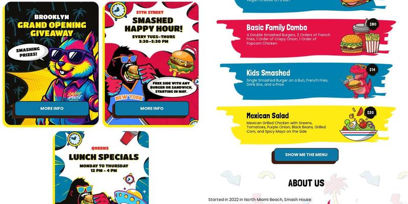 Smash House Woodbourne Menu