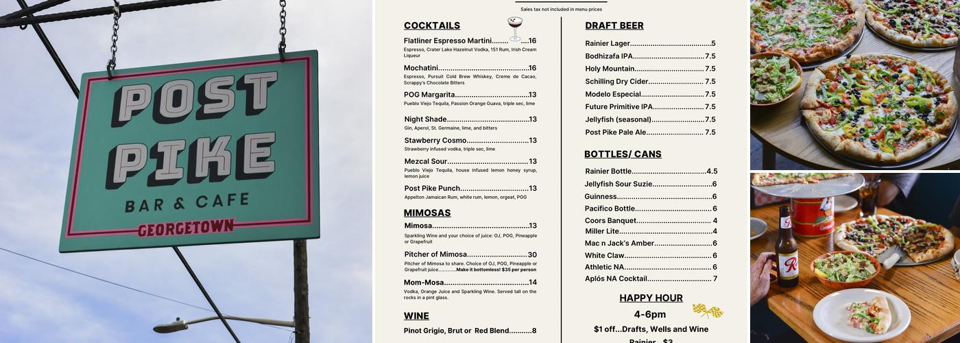 Post Pike Georgetown Menu