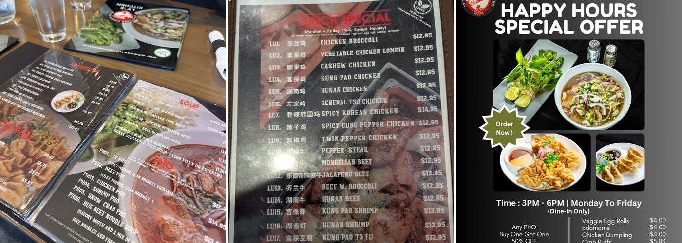 Ly’s Kitchen of Sugar Land Menu