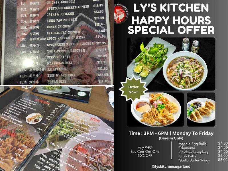Ly’s Kitchen of Sugar Land Menu