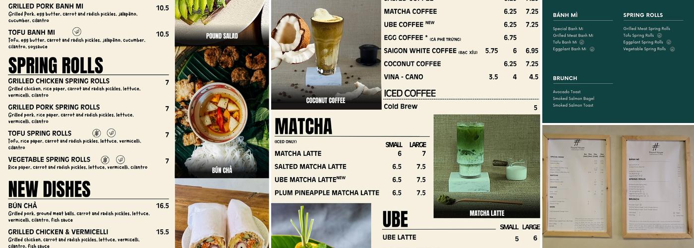 Pound House Coffee Menu