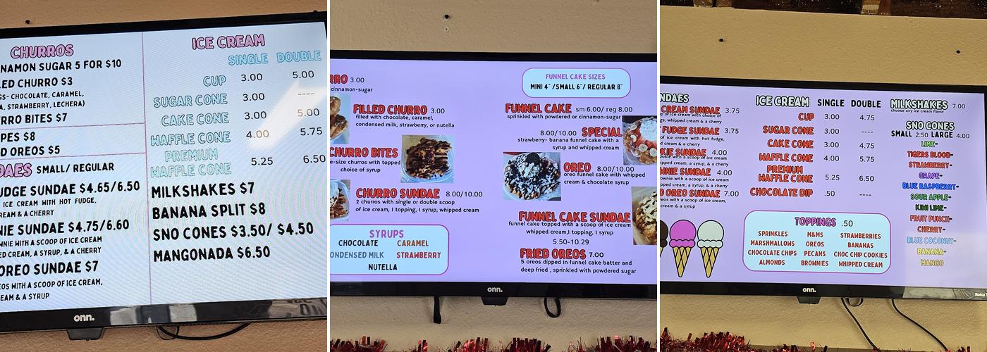 Cherry on Top BTX Menu