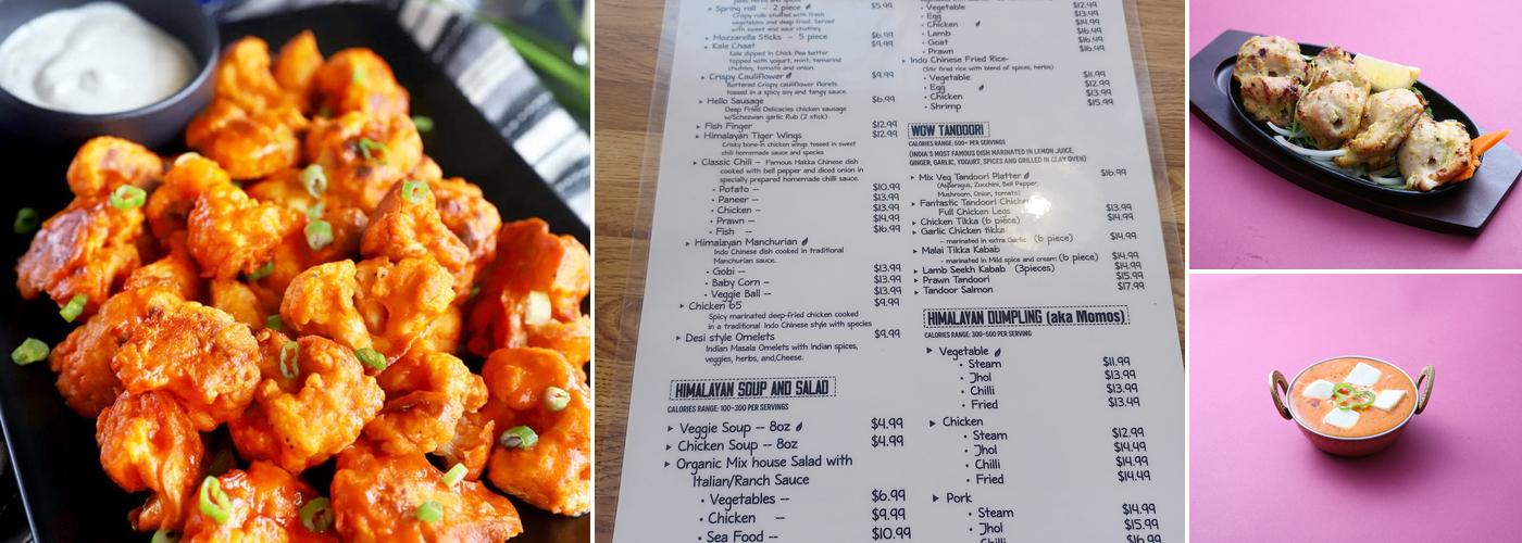 Himalayan Bite Menu