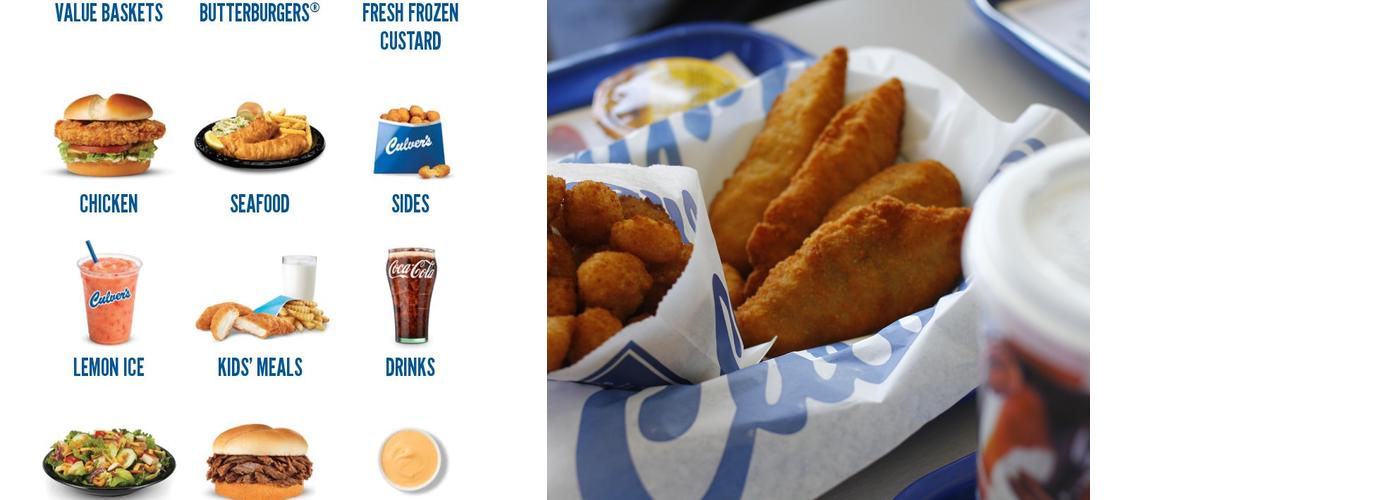 Culver’s Menu