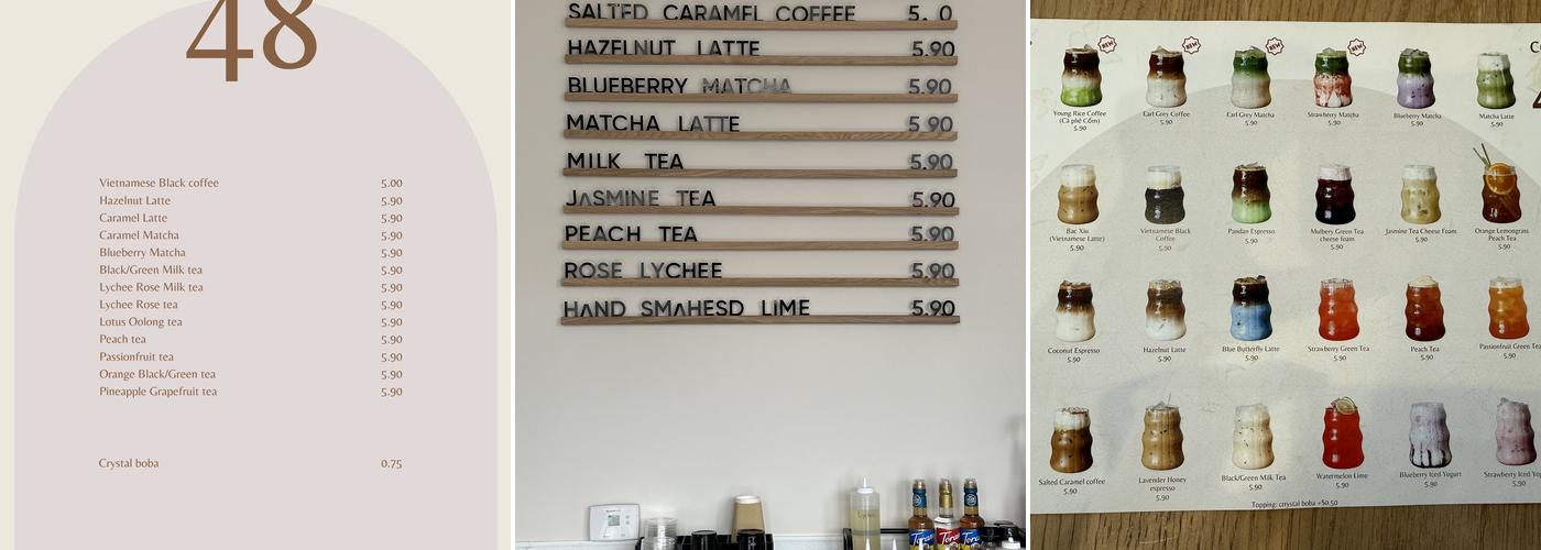 Coffee48 Menu