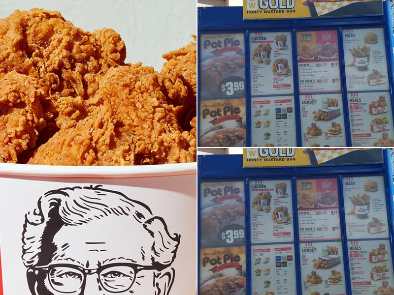 KFC Menu