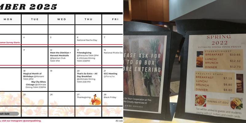 Ultimate Dining Menu