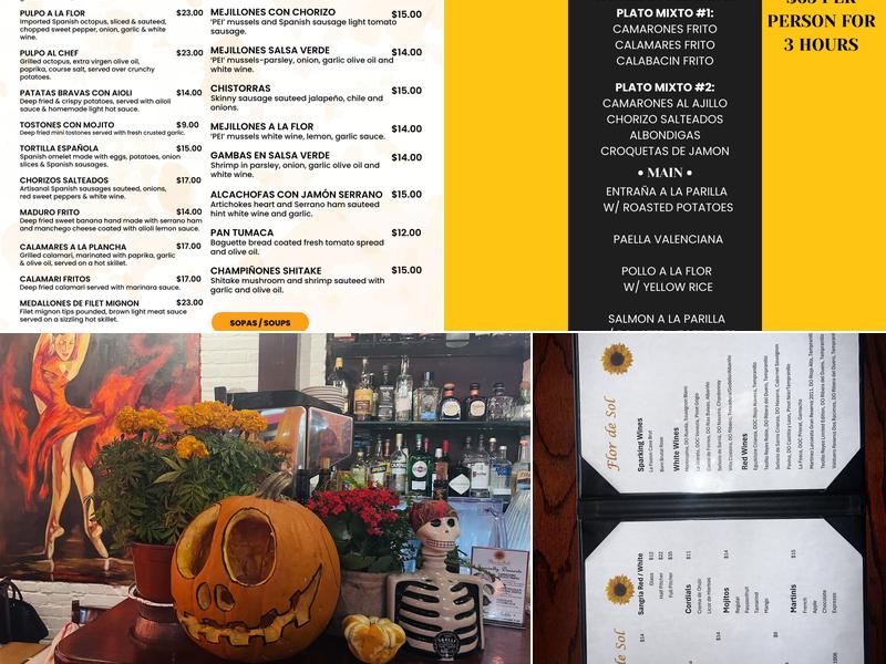 Flor De Sol Menu