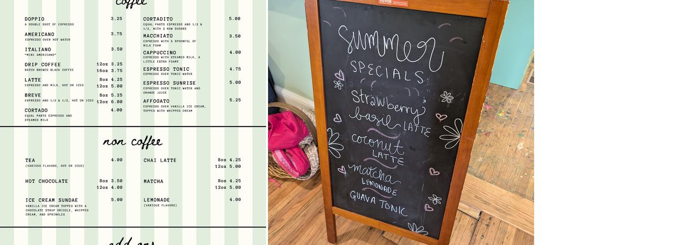 THIRD PLACE COFFEEHOUSE Menu