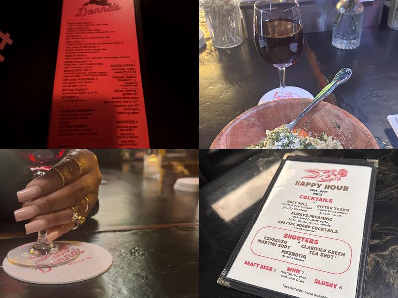 Donna's Menu
