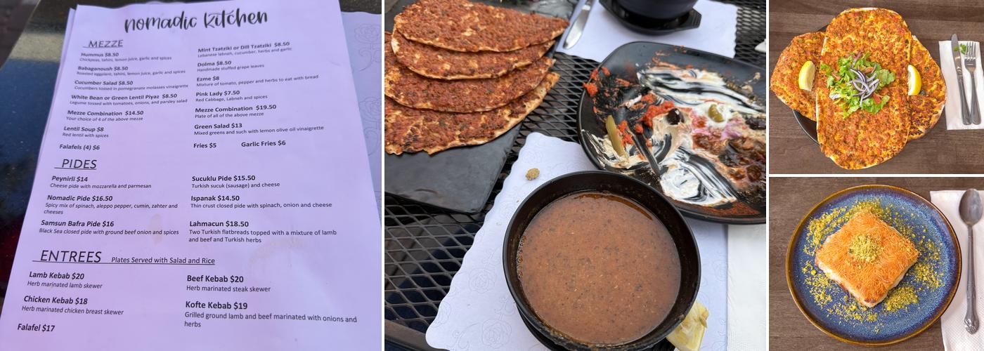 Nomadic Kitchen Menu