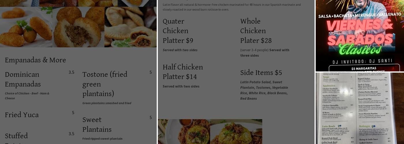 Sofrito Latin Kitchen Menu