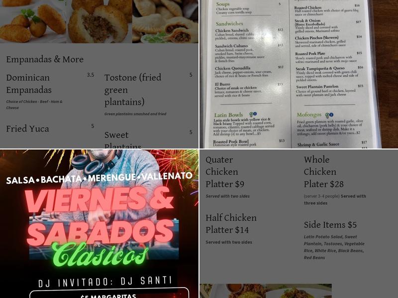 Sofrito Latin Kitchen Menu