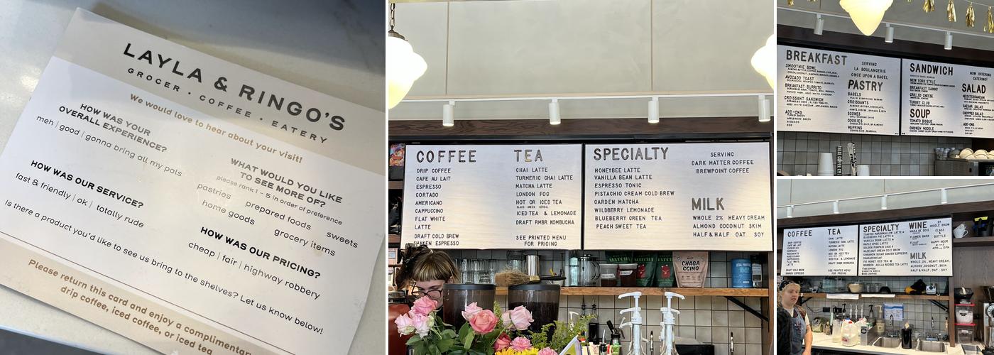 Layla & Ringo's Menu