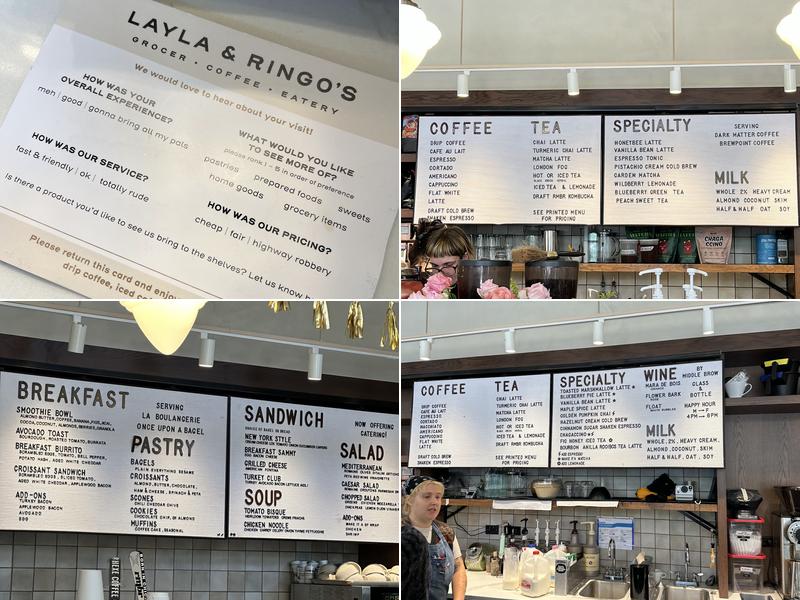 Layla & Ringo's Menu