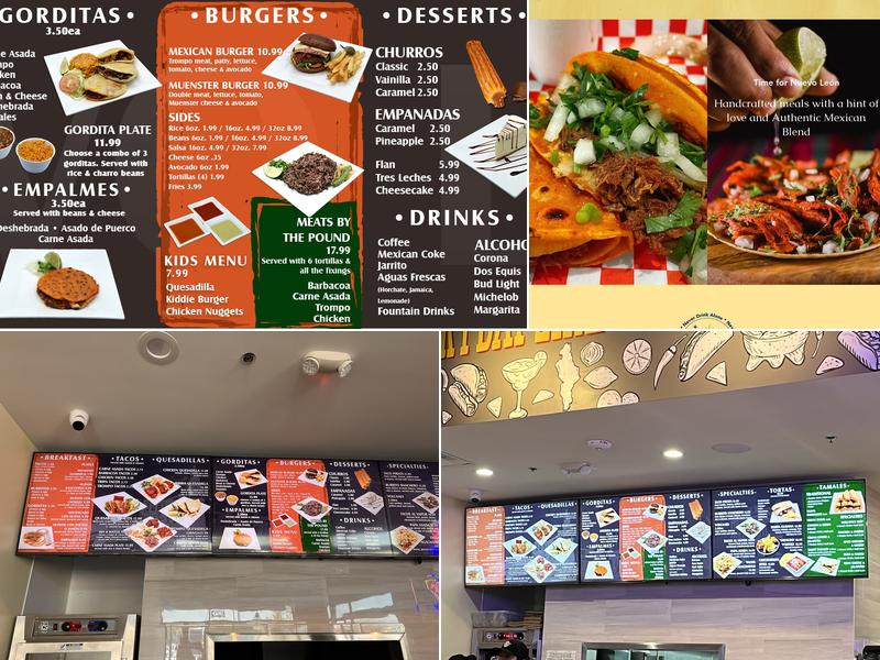 Taquería & Tamaleria Nuevo León Menu