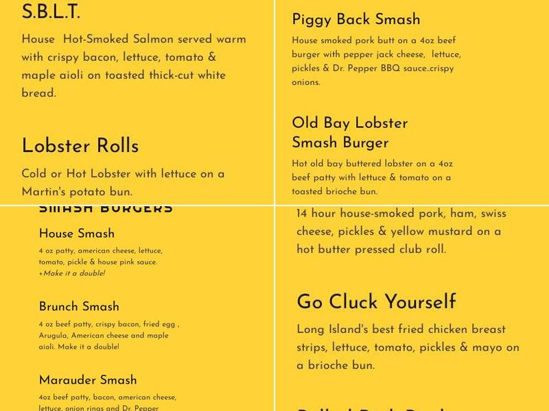 Ends Meat Eats Menu