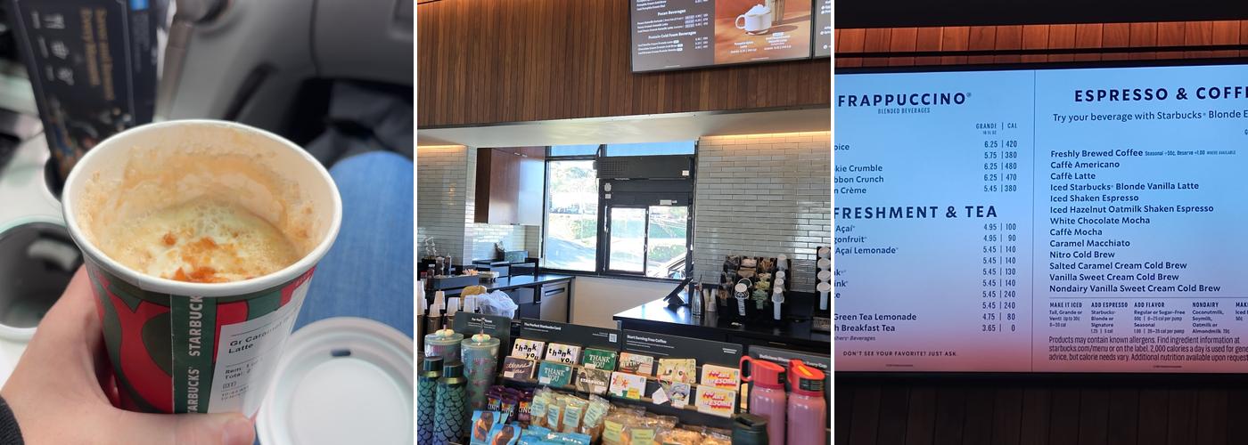 Starbucks Coffee Company Menu