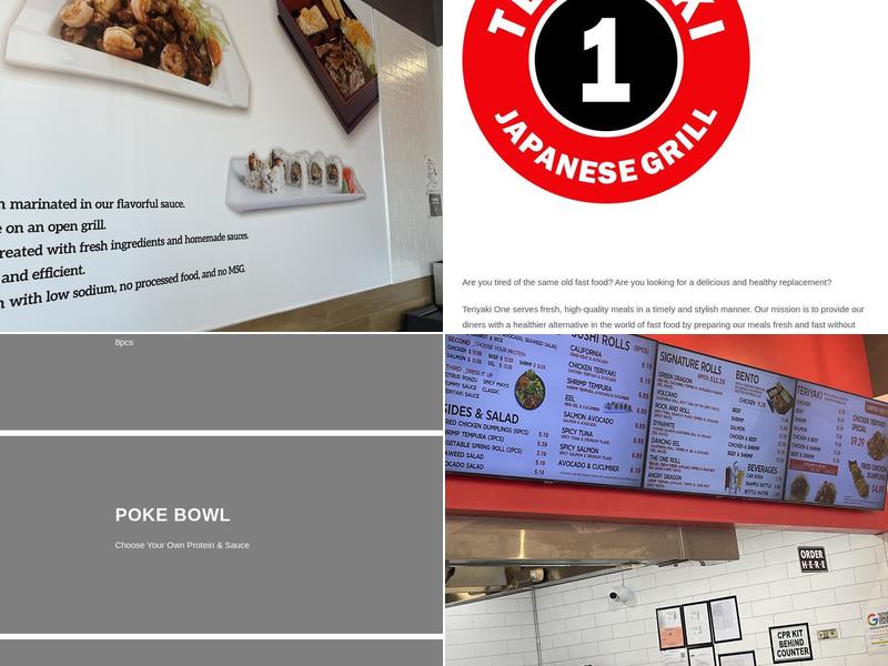 Teriyaki One Japanese Grill (Teriyaki & Sushi) Menu
